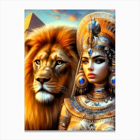 Cleopatra Portrait Artwork 97 Canvas Print