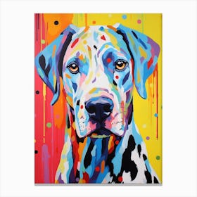 Pop Art Paint Dog 3 Canvas Print