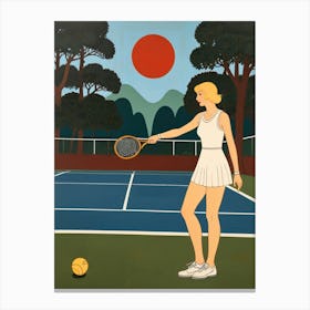 Tennis Player 1 Canvas Print