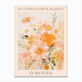 Autumn Flower Market Poster Toronto Canvas Print