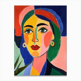 Woman'S Face 9 Canvas Print