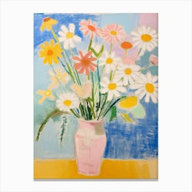 Flower Painting Fauvist Style Oxeye Daisy 2 Canvas Print
