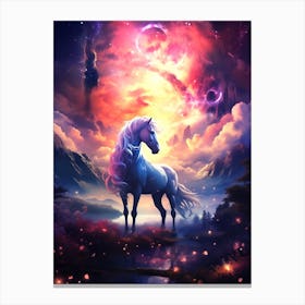 Unicorn In The Sky Canvas Print