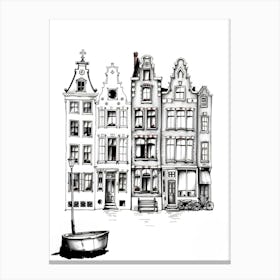 Amsterdam Houses Canvas Print