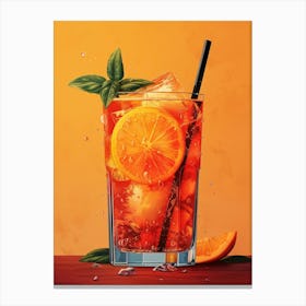 Aperol Spritz Orange 1 Canvas Print