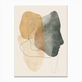 Abstract Portrait Of A Woman Canvas Print