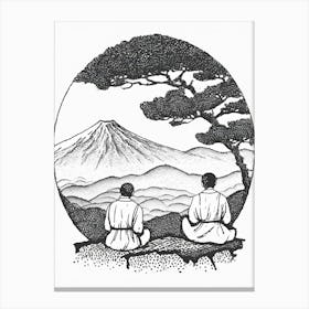 Two Buddhist Monks 1 Canvas Print