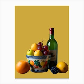 Bowl Of Fruit Canvas Print