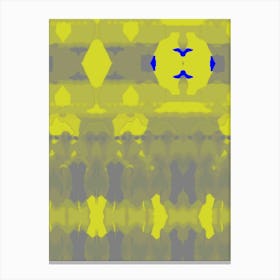 Abstract Yellow And Blue 1 Canvas Print