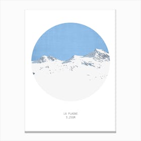 La Plagne France Mountain Canvas Print