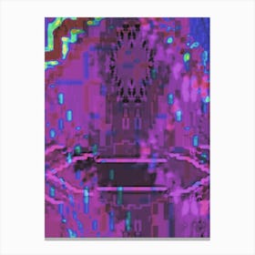 Abstract Pixel Art 1 Canvas Print