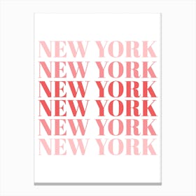 New York X Canvas Print