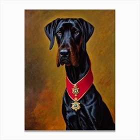 Bloodhound 2 Renaissance Portrait Oil Painting Canvas Print