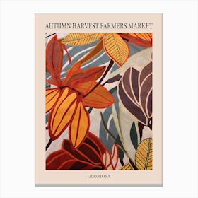 Fall Botanicals Gloriosa Poster Canvas Print