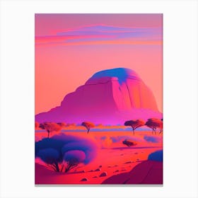 Uluru Dreamy Sunset 2 Canvas Print