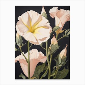 Flower Illustration Lisianthus 1 Canvas Print