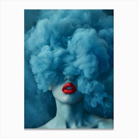 Blue Smoke 3 Canvas Print