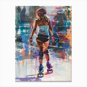 Roller Girl 4 Canvas Print