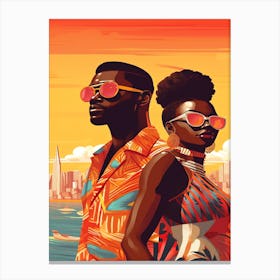 Afrobeat Miami Beach - Afrofuturism Canvas Print