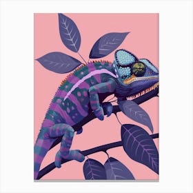 Panther Chameleon Abstract Modern Illustration 2 Canvas Print