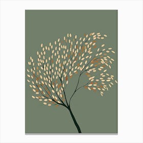 Willow Tree Minimal Japandi Illustration 3 Canvas Print