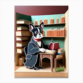 Boston Terrier 80 Canvas Print