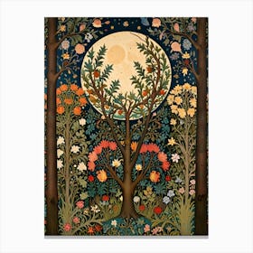 William Morris Moon In The Forest 16 Canvas Print