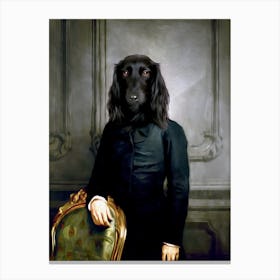 Mr Oscar The Dog Pet Portraits Canvas Print