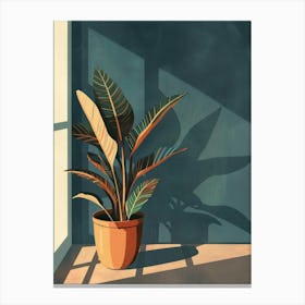 Plant In A Pot 28 Canvas Print