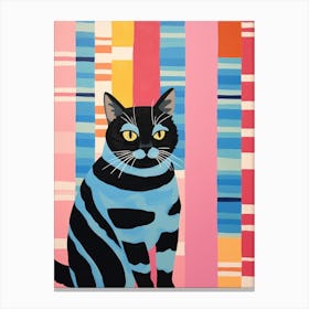 Striped Cat 1 Canvas Print