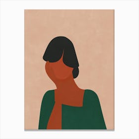 Woman Thought Canvas Print