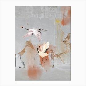 Cranes In Flight Canvas Print