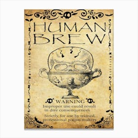 Human Brew Canvas Print