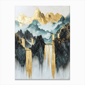 Zagros Dreams Metallic Grandeur Canvas Print