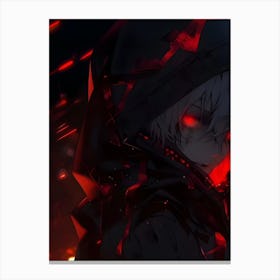 Anime Character With Red Eyes Canvas Print