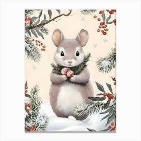 Christmas Mouse 1 Canvas Print