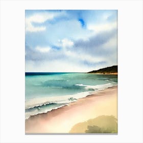Rainbow Beach, Australia Watercolour Canvas Print