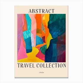 Abstract Travel Collection Poster Jordan 3 Canvas Print