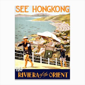 Hong Kong, The Riviera Of Orient Canvas Print