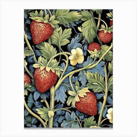 William Morris Strawberries Flowers Vintage  Canvas Print