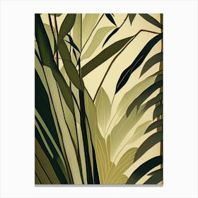 Bamboo  Leaf Rousseau Inspired 2 Canvas Print