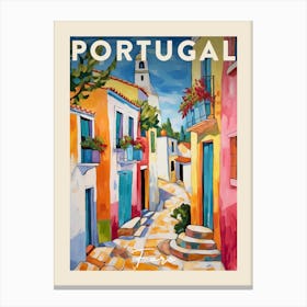 Faro Portugal 5 Fauvist Painting  Travel Poster Canvas Print