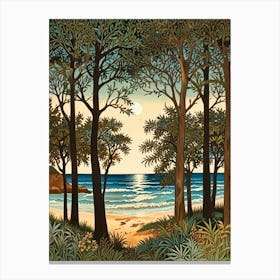 William Morris Sydney Beach Canvas Print