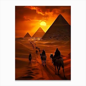 Egypt At Sunset Canvas Print