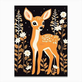 Baby Animal Illustration  Deer 5 Canvas Print