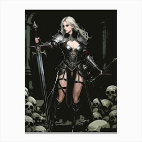 Warrior Knight Canvas Print