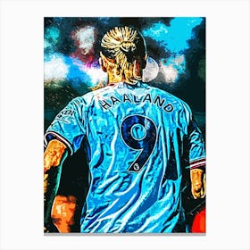 halland Manchester City Player 1 Canvas Print