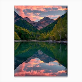 Sunset In The Mountains 48 Canvas Print