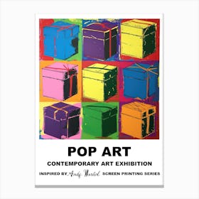 Box Pop Art 1 Canvas Print