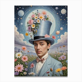 The Man In The Top Hat Canvas Print